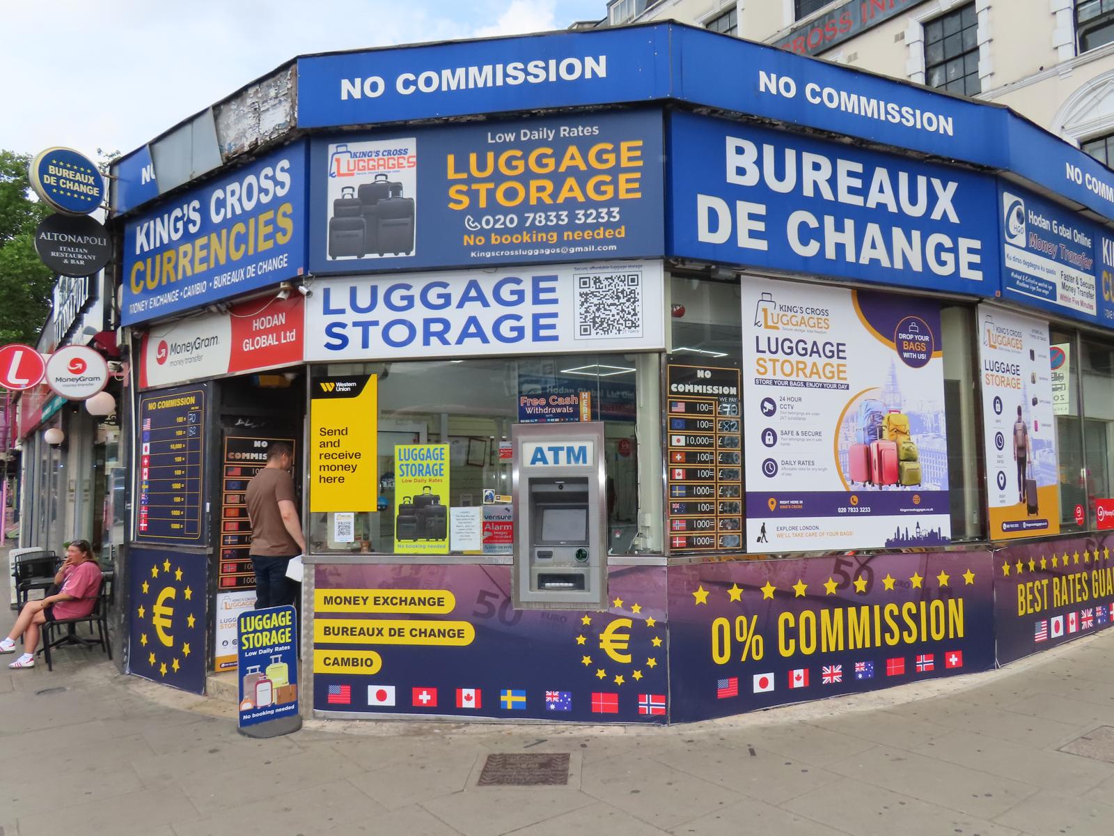 Kings Cross Luggages storefront at 11 Euston Road